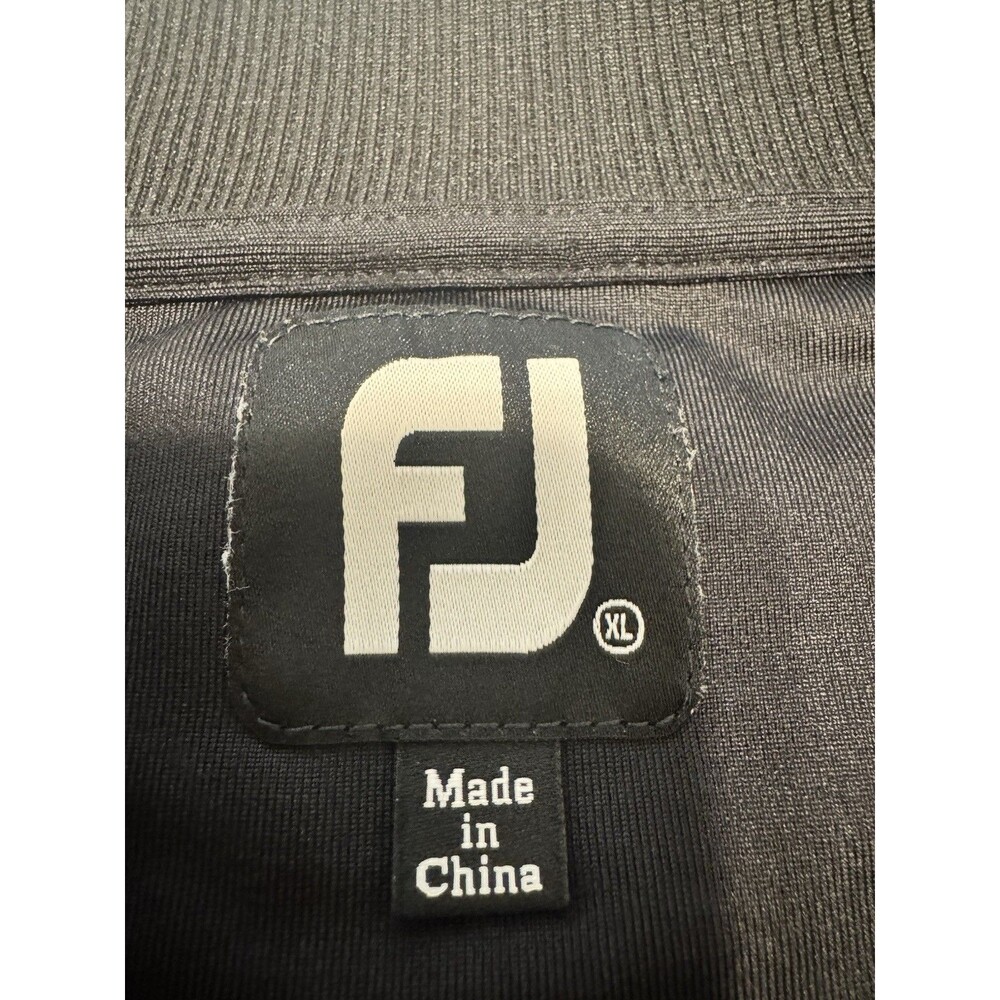 Footjoy Sweater Men’s XL Black Golf Quarter Zip Pullover Performance Gym Work - Picture 2 of 6